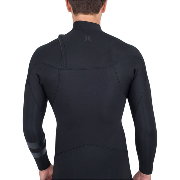 2026 Hurley Mens Air 4/3mm Chest Zip Wetsuit MFS0013413 - Black